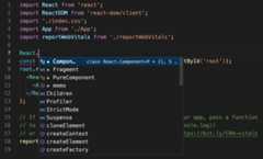 React IntelliSense