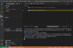VS Code debug view
