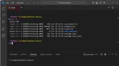 Move a terminal to the editor area