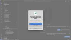 Screenshot of a modal window that's asking to authenticate with GitHub and that contains a Learn more button