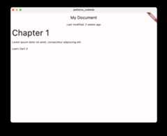 The app that displays a string 'Last modified: 2 weeks ago' using the formatDate() function.