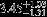 ${3.45}_{-1.31}^{+1.03}$
