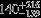 ${140}_{-139}^{+216}$