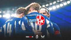 Pokalticketgrafik zum Achtelfinale gegen Kaiserslautern.