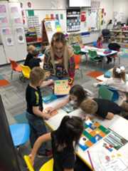 Preservice teachers from University of Indiana teach a CS lesson to 5th graders