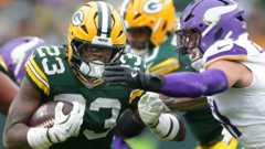 Ließ sich bei seinem ersten NFL-Einsatz als Starter nicht aufhalten: Packers-Läufer Emanuel Wilson