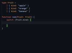 A set of statements generated through auto-completion based on literal types.