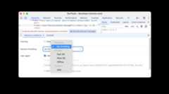 Network throttling dropdown in the Network conditions panel.