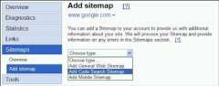 Code Search sitemap submission in webmaster tools