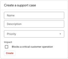 Card with form inputs