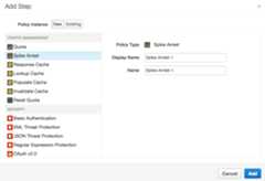 Create SpikeArrest policy.