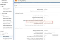 Disable the IP allow list