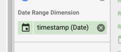 Detail of timestamp field with delete button enabled.