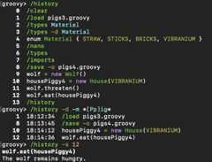 Usage of the /history command