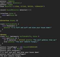 Usage of the /types command