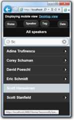 Screenshot that shows the All tags page on a Windows 7 phone display.