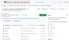 Screenshot that shows how to go to the repo and branch where GitHub Actions workflow is defined.