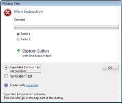 screen shot of the previous window, but with two lines of expanded control text