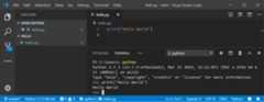 Python command line in VS Code