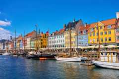 Vista del puerto de Copenhague.