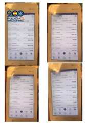 Varios pantallazos de los datáfonos requisados a los detenidos.