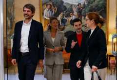 Urtasun, Díaz, Bustinduy y Mónica García, ministros y aliados en la nueva plataforma