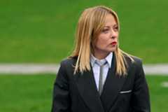 La primera ministra italiana, Giorgia Meloni, a su llegada a la reunión de líderes de la UE, en Bélgica, este jueves.