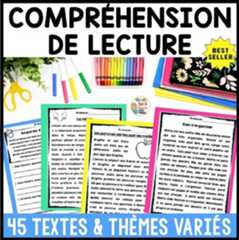 Preview of French Reading Comprehension COMPRÉHENSION de LECTURE l'Hiver/Winter, Valentin..