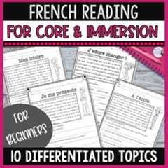 Preview of French reading comprehension: core French & immersion COMPRÉHENSION DE LECTURE