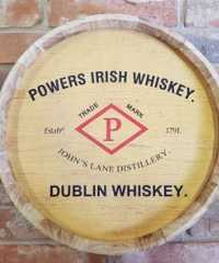 Barrel Lid Sign - Powers Whiskey - 2