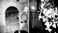 Surveillance footage shows a masked suspect on the front porch of Nancy Guthrie's Arizona home.