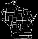 Map of Wisconsin counties