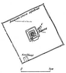 Figure 6. Kala-i Zakhoki Maron. Plan of the site, second—first centuries BC.