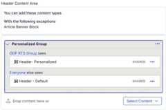 Article Banner Block personalization