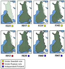 Finland's eastern border 1323 - 1947.