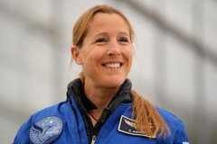 L’astronaute française Sophie Adenot lors d’une conférence de presse au siège de l’Agence spatiale européenne, à Cologne, le 5 janvier 2026.