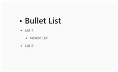 JavaScript Block editor with Bulletlist