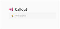 JavaScript Block editor with Callout