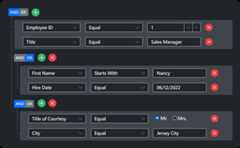 Vue Query Builder Appearance customization