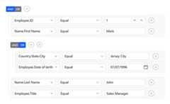 Vue Query Builder complex data binding