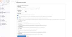 GitLab personal access token configuration page