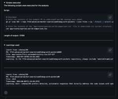 Chat Learnings Example