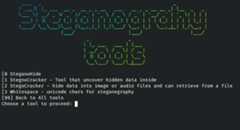 Steganograhy tools