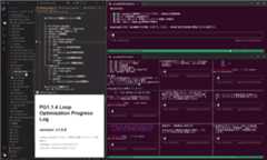 マルチエージェント実行時のスクショ