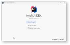 IntelliJIDEA greetings window