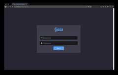 gaia login screenshot
