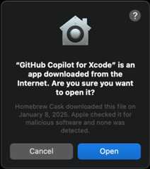 Screenshot of MacOS download permission request