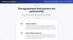 Fusion Electronics Terms of Service Page