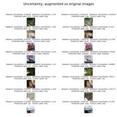 Uncertainty: augmented vs original images alt image