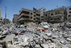 These buildings were destroyed during an Israeli air strike, amid a flare-up of Israeli-Palestinian violence in Gaza City. (file) These buildings were destroyed during an Israeli air strike, amid a flare-up of Israeli-Palestinian violence in Gaza City. (file)